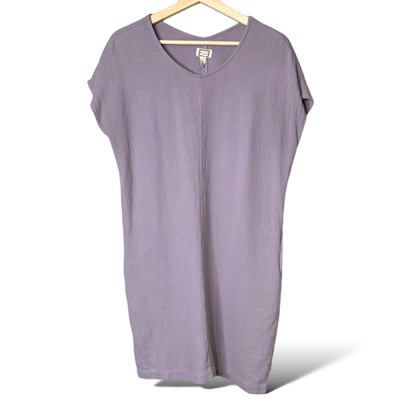 Anthropologie Dresses & Skirts - ANTHROPOLOGIE MO:VINT Linen Cotton Blend Lavender Mini Dress / Tunic w/ Pockets
